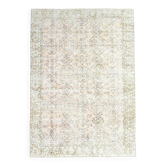 7x10 Blush Pink All-Over Floral Anatolian Vintage Rug, 215x304Cm