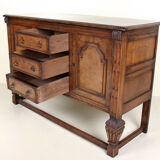 Ancient carved oak buffet