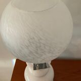Vintage lamp globe vichy and ceramic 70s