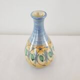 Ceramic soliflore vase Signed Pisutaux (Signature to be identified)