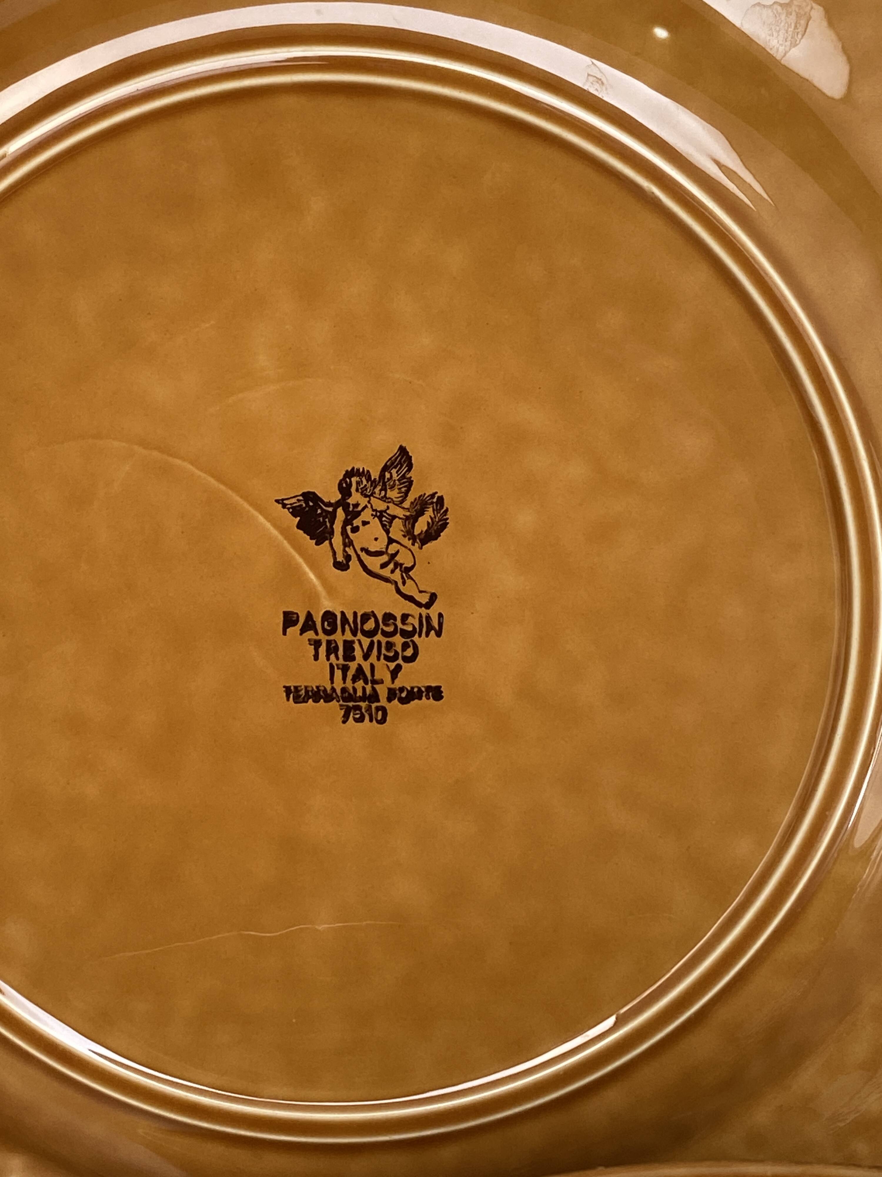 Set of 12 Pagnossin earthenware plates