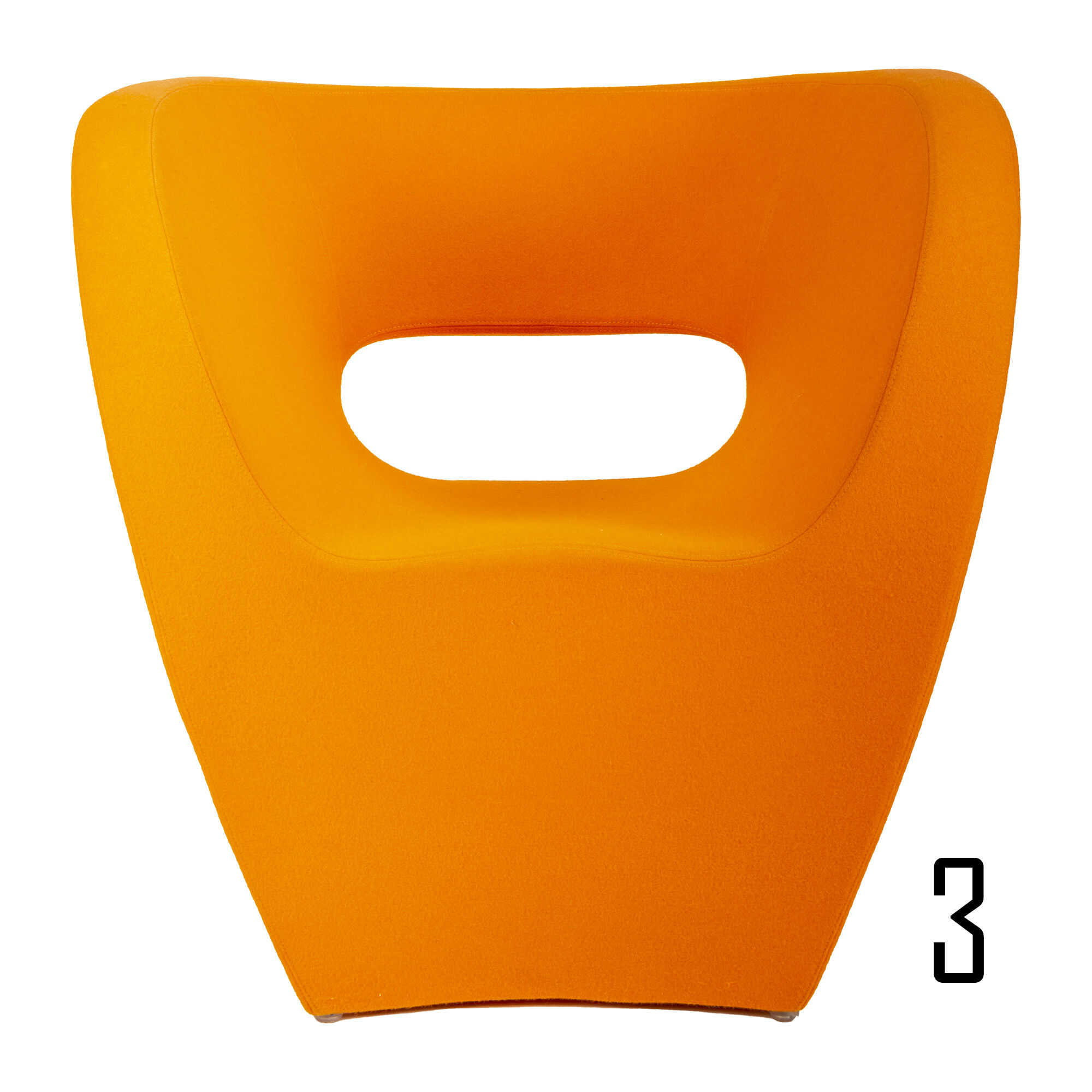 Orange Little Albert Armchair by Ron Arad for Moroso