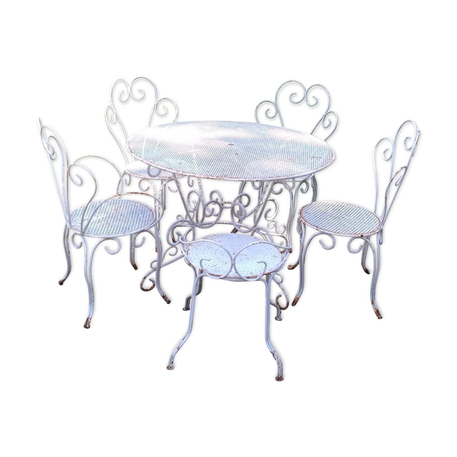 Garden furniture in iron