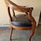 Louis Philippe period desk chair, circa 1840 - Molded wood