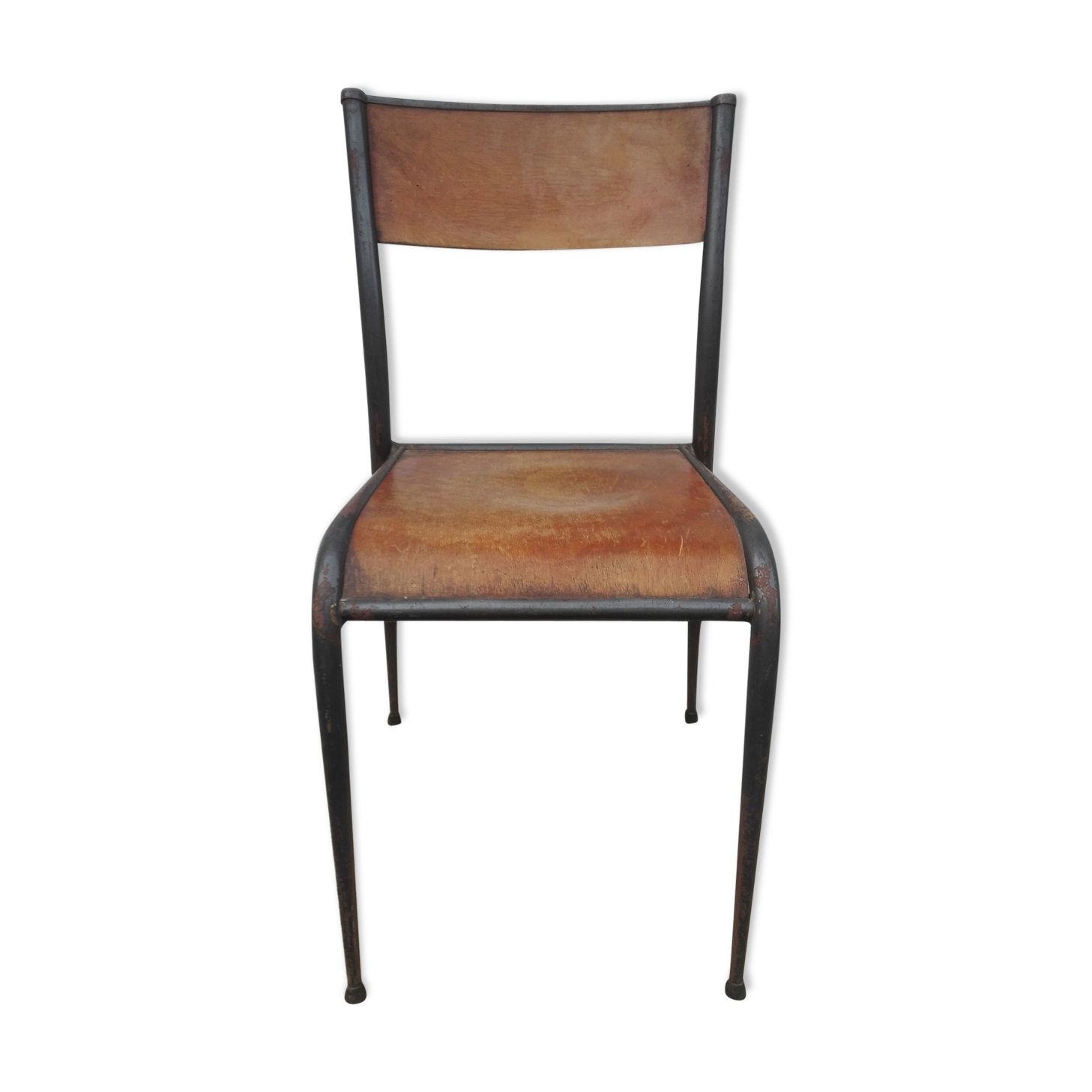 School mullca 510 foot spindle vintage chair