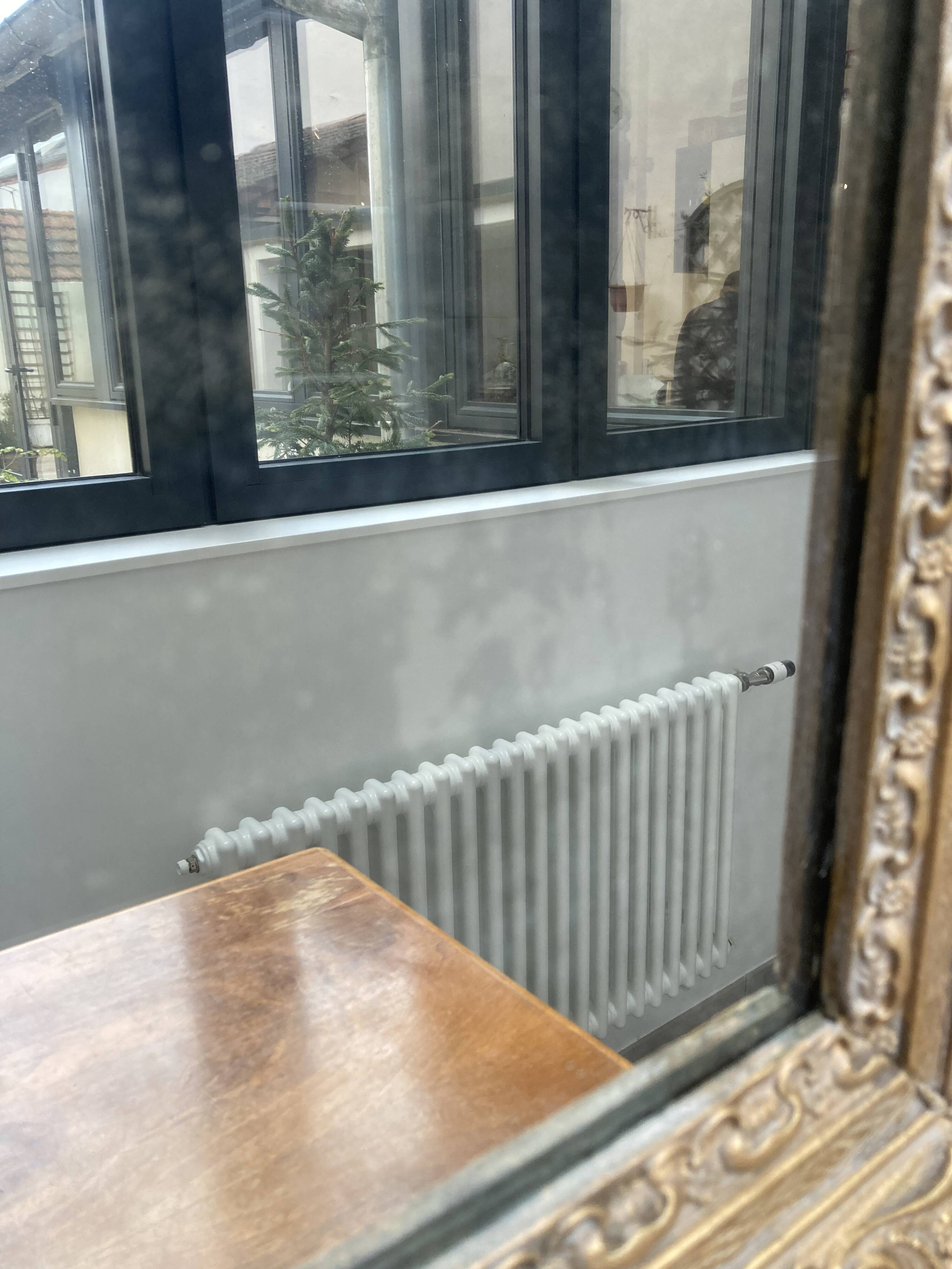 Gilded mirror in wood and stucco, 19th century, 60x88cm