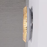 Miroir rond lumineux à strass