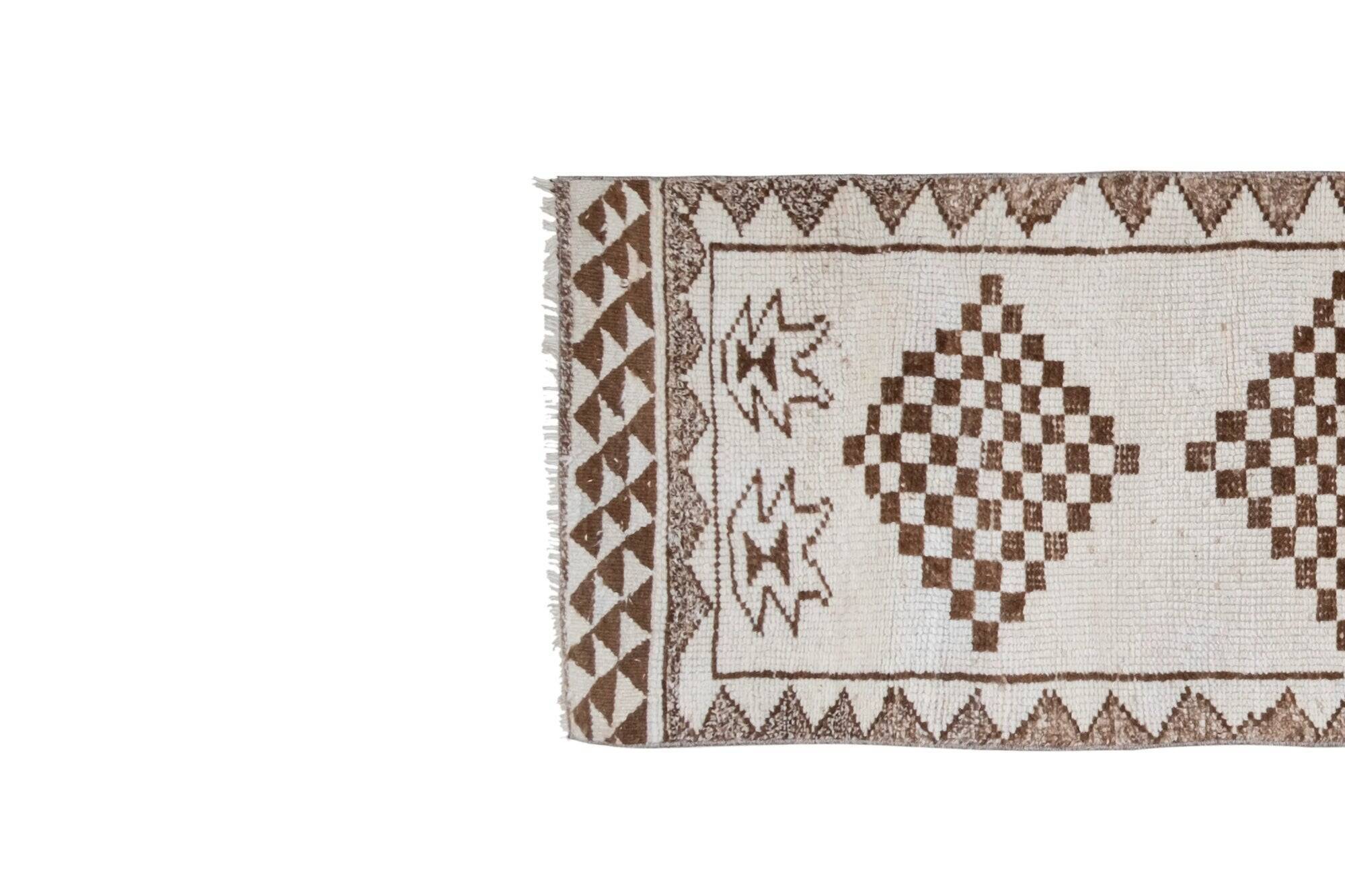 Tapis de couloir turc vintage 78x350 cm