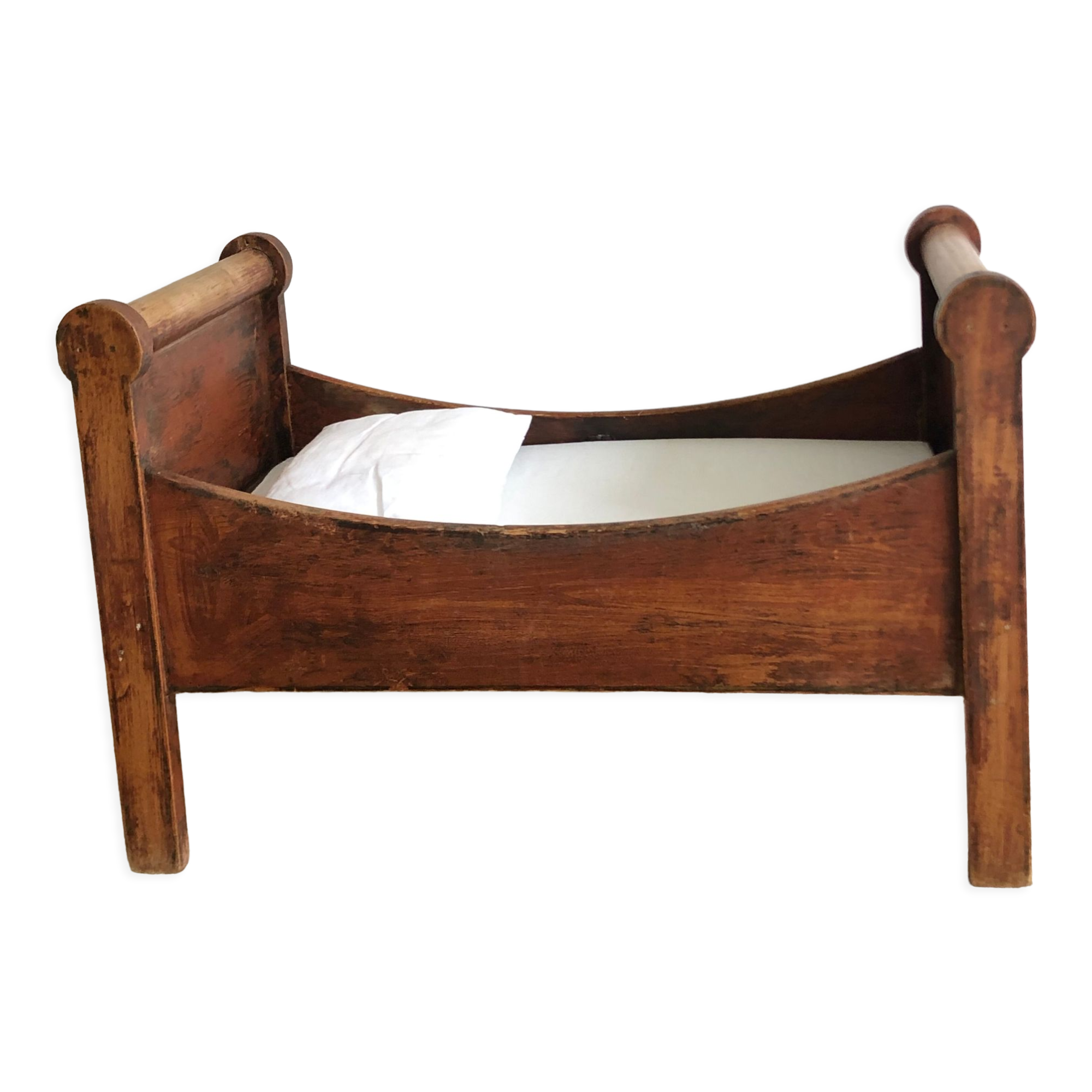 Roller doll bed, antique toy