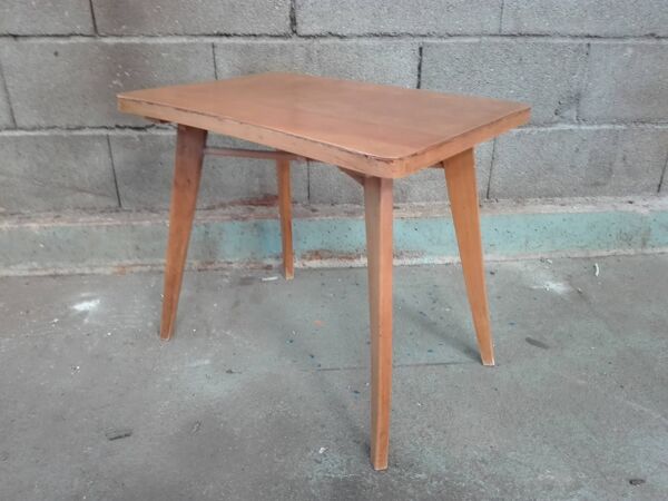 Table basse ou bureau vintage pieds compas