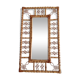 Miroir en bambou vintage