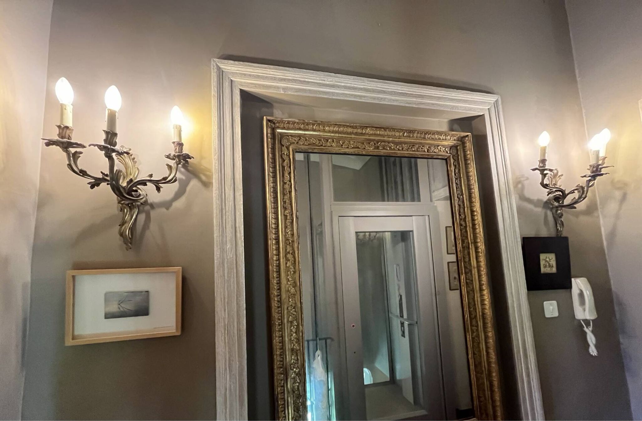 Paire d’applique style louis xv rocaille