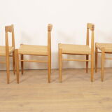 4 x dining chair | Bramin | H.W. Klein | Soaped oak | Restored