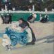 Post-impressionism school - nannies and children to the garden of Luxembourg - Circa 1910
