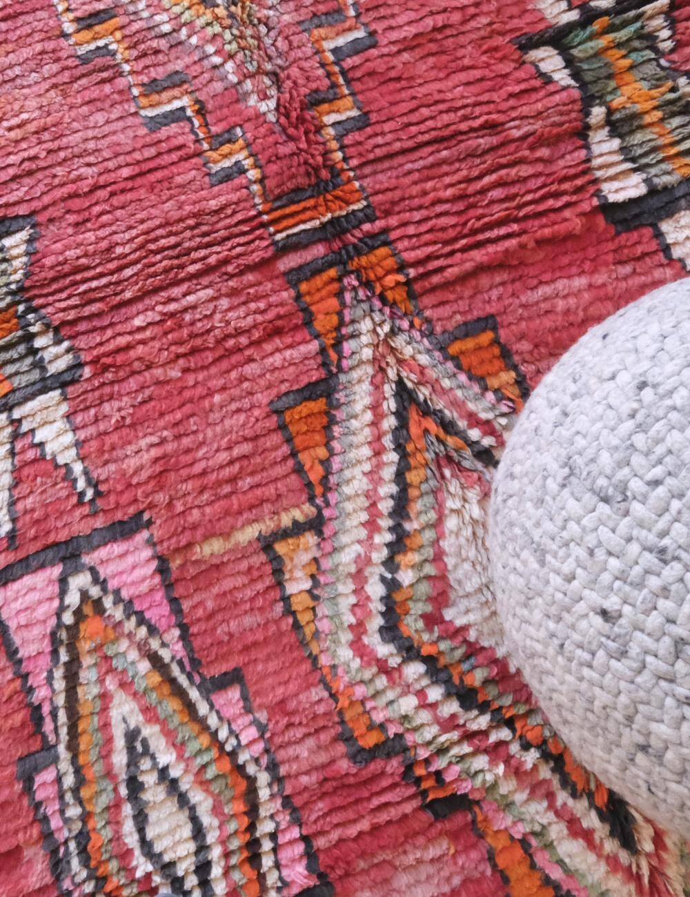 Tapis Boujad Rouge Berbère - 294 x 211 cm