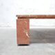 Vintage terracotta marble coffee table