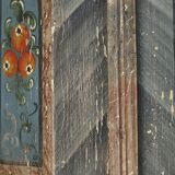 Folk art painted bridal wardrobe