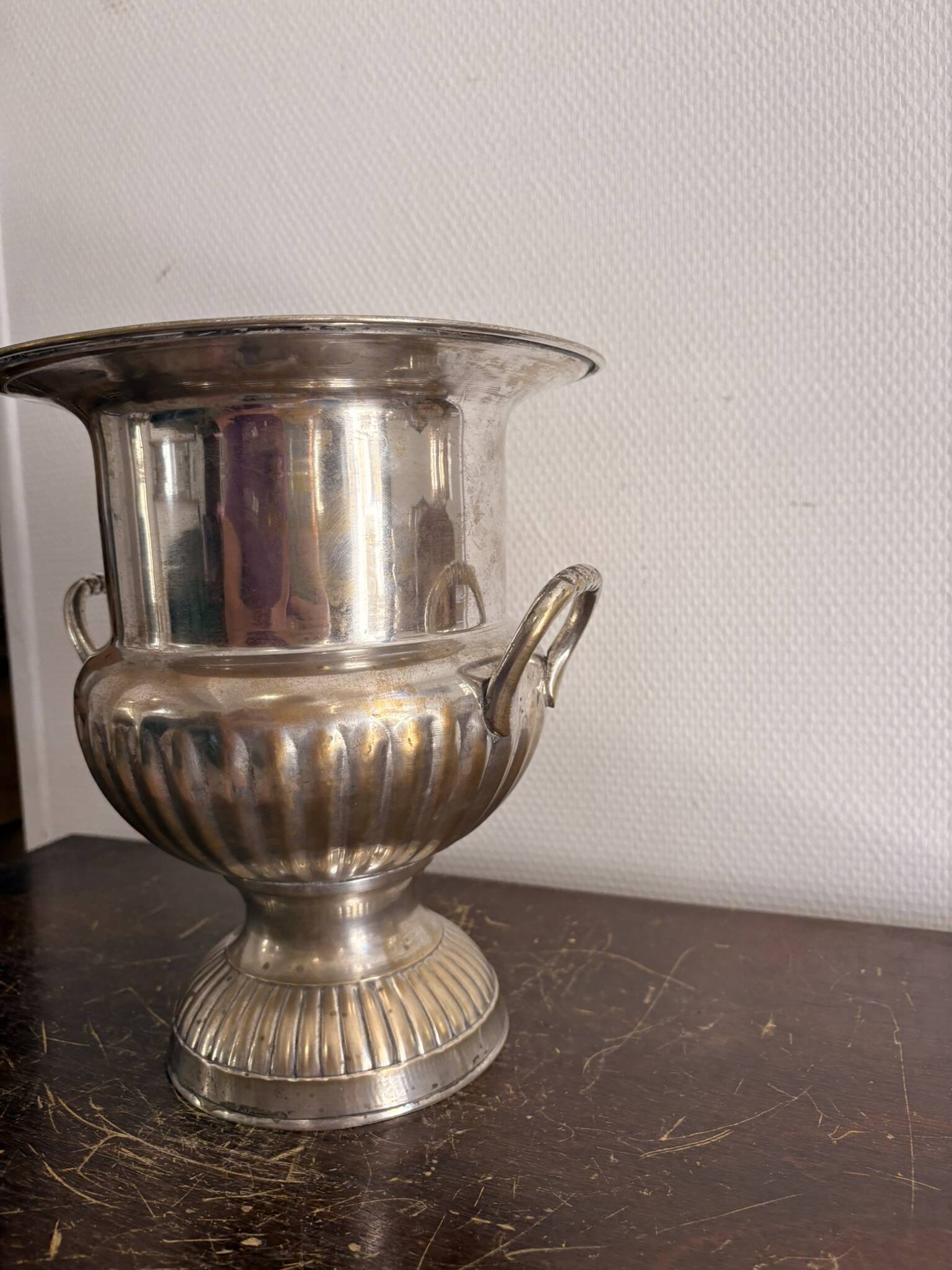 Antique Médicis Pot Vase Silver-Plated Classic Chic