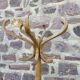 Coat rack on foot vintage parrot 1980 bentwood