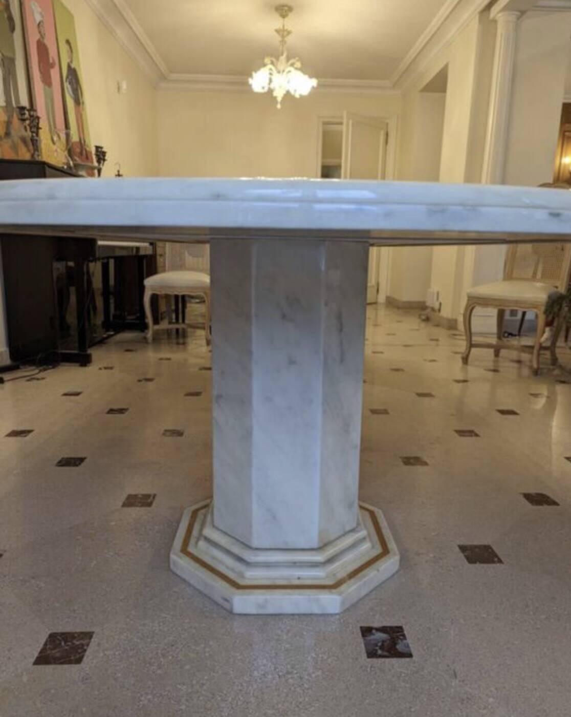 Grande table en marbre