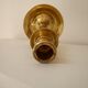 Brass candle holder, twisted effect