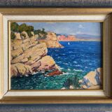 Tableau HSC Mediterranean Marine (Orientalist?) + frame