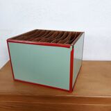 Vintage wooden document sorter