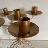 Golden candle holder