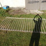 Ancient wrought iron grid