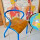 Vintage child school chair Jacques Hitier