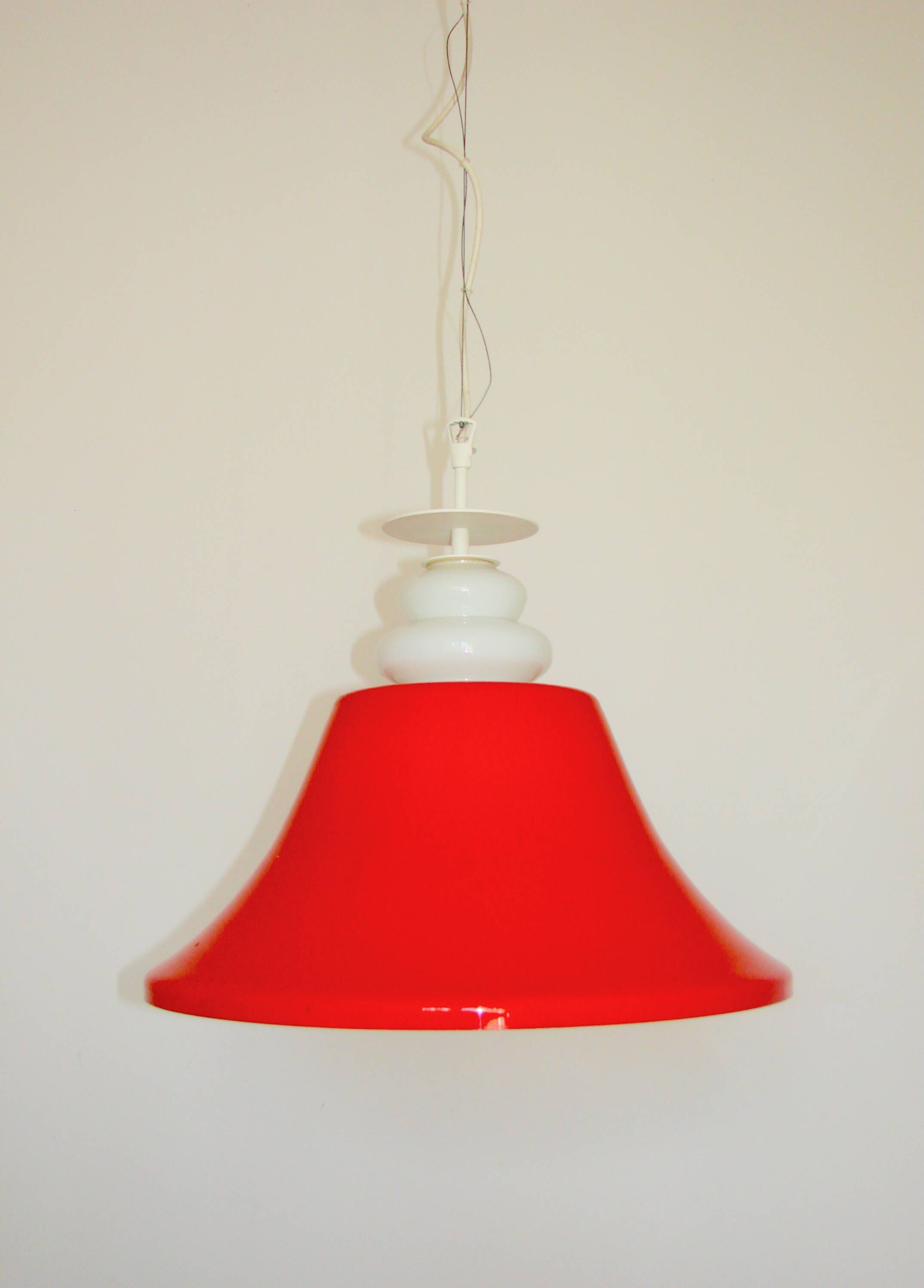Suspension lumineuse Space Age, années 1970