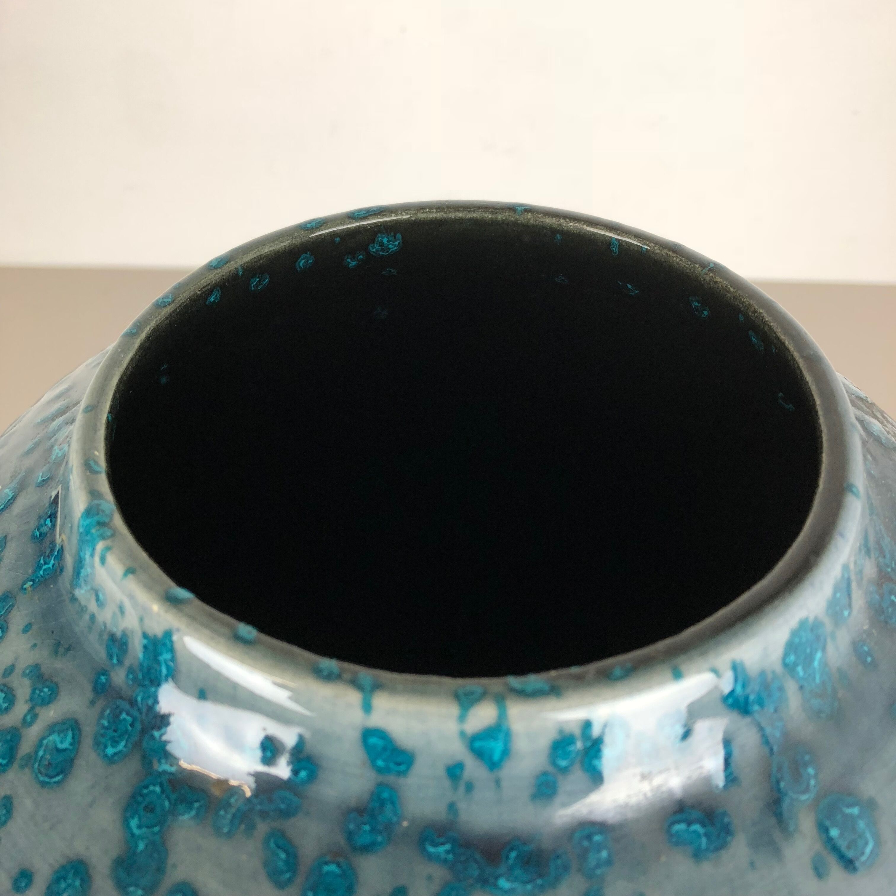 Fat lava multi-color 517-45 vase made by Scheurich, 1970s