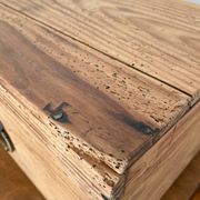 Antique solid pine chest - 41 x 25 x 20