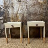 Pair of Celadon bedside tables