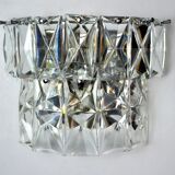 Regency wall lamp by Kinkeldey, 2 levels glass, Germany, 1970