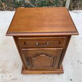 English chest of drawers in solid oak satin wood