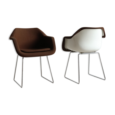 Paire de fauteuils design Robin Day pour Hille