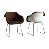 Pair of Robin Day designer armchairs for Hille