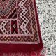 Hand-woven margoum hallway rug in natural wool