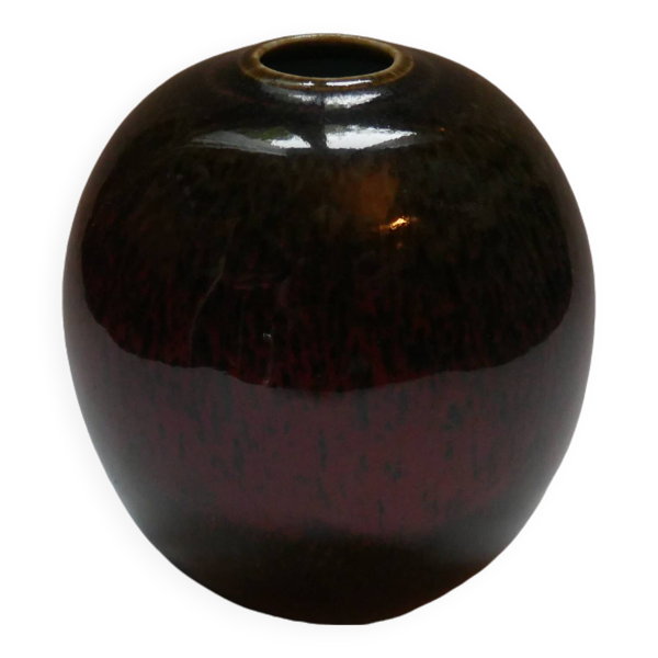 Vase soliflore céramique émaillée artisanale poterie handmade design japandi minimaliste