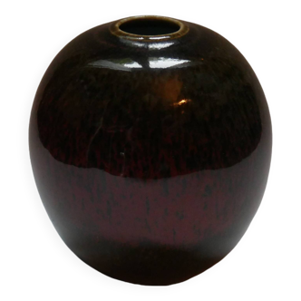 Vase soliflore ceramic glazed artisanal pottery handmade design japandi minimalist