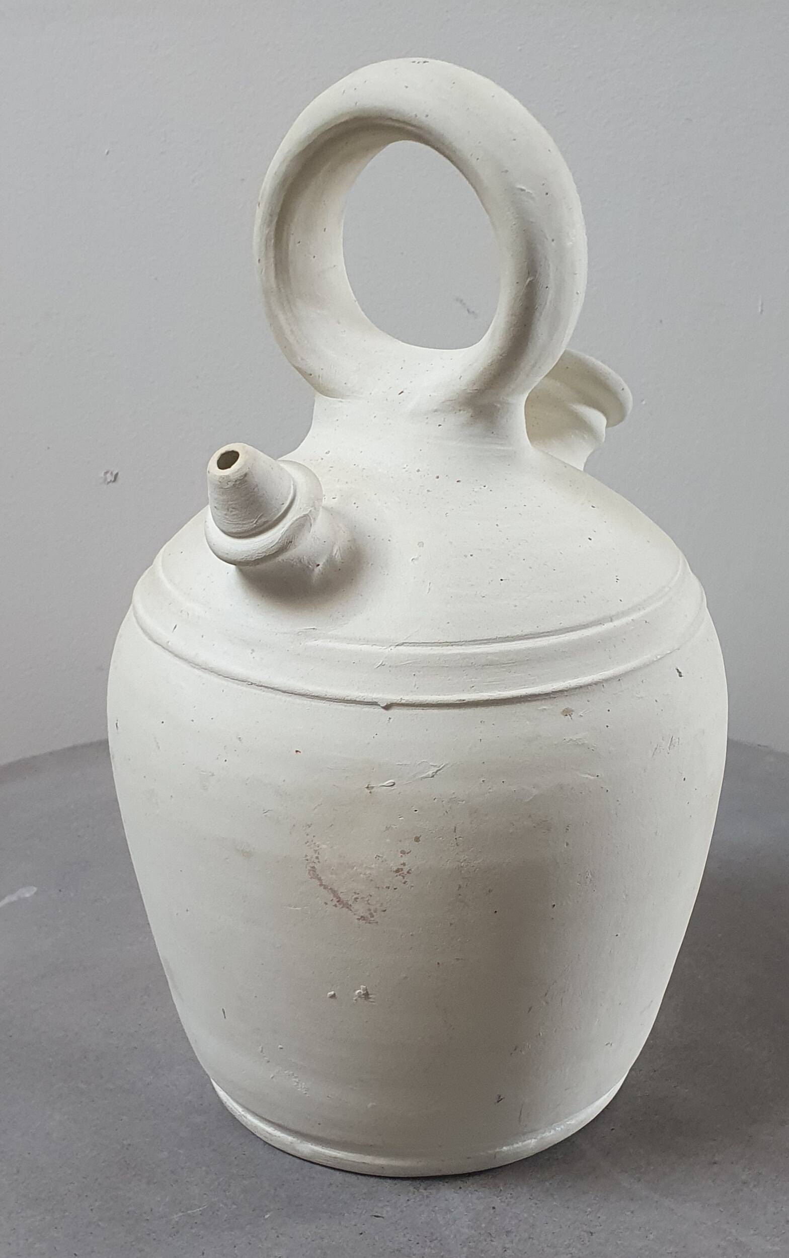 Cream terracotta jug