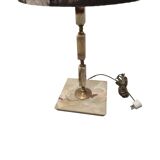 Vintage Onyx And Brass Table Lamp, 1960s