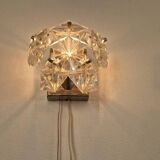 Rare Midcentury Glass Wall Lamp in Style of Kinkeldey, 1960s.