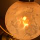 Old articulated bedside lamp