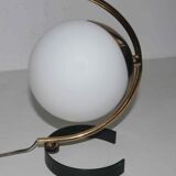 Lamp or wall lamp metal and opaline design 50's years