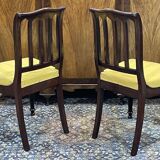 Paire de chaises françaises en acajou fin XIXème
