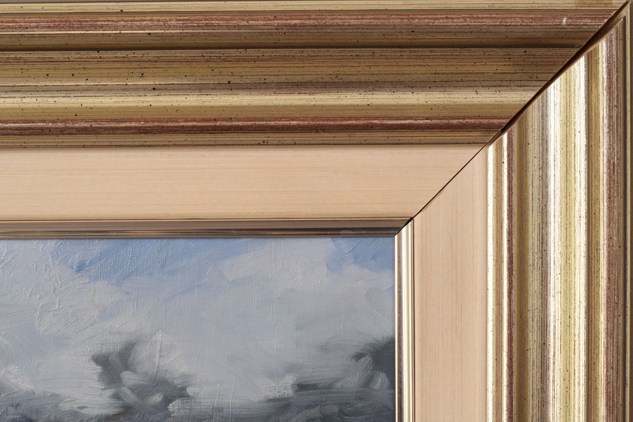 Village post-impressionniste et montagnes, Vicente Gomez Fuste