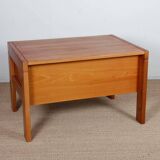 Vintage elm desk produced by Maison Regain, 1980
