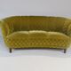 1950s Mid Century Gold Banana Sofa, Denmark